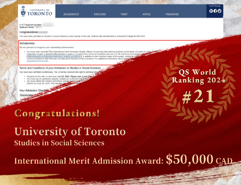 University of Toronto-Studies in Social Sciences-with scholarship $50,000 CAD.png